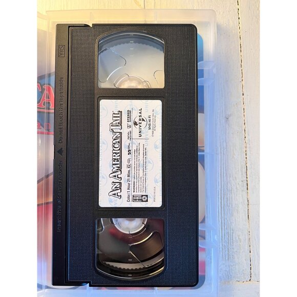 "An American Tail" Vintage VHS Tape Universal 1986 Classic Animated Movie - Picture 2 of 2